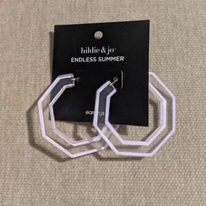 3 for $30 | Plastic Hexagon Earrings